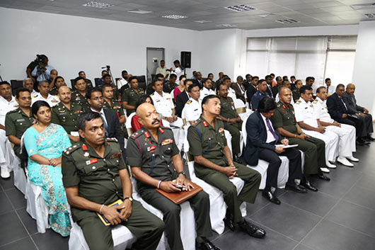 Mr. Gotabaya Rajapaksa during a lecture at the Kotalawala Defence University (KDU)
