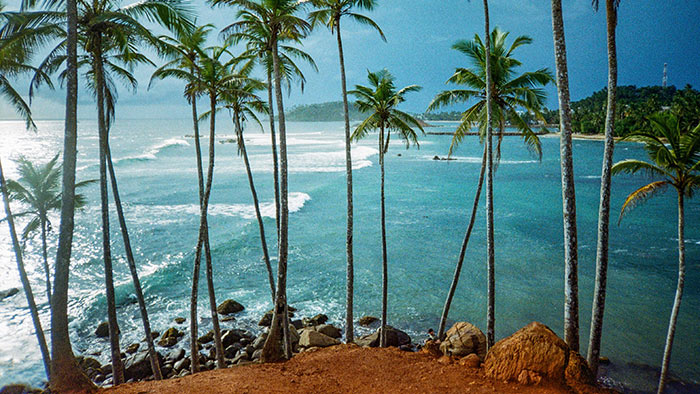 Mirissa beach in Sri Lanka