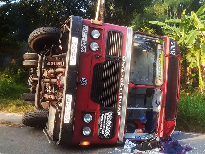 SLTB bus accident in Monaragala