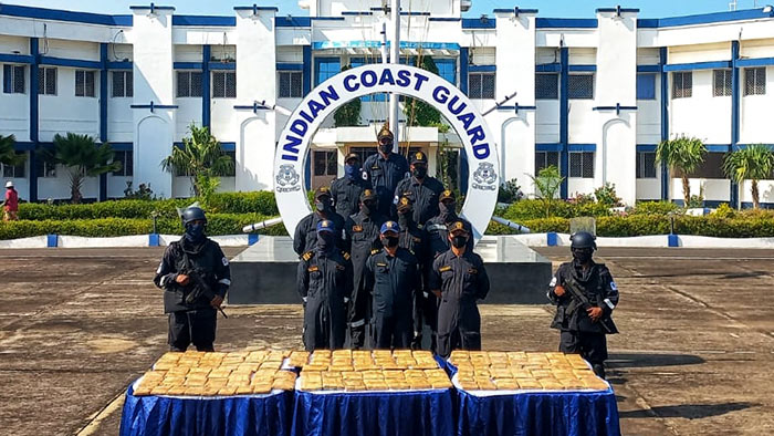 99 kg of hashish being smuggled to Sri Lanka seized by Indian Coast Guard near Tamil Nadu coast