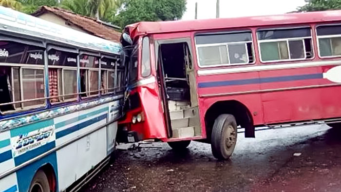 Bus accident in Weweldeniya, Sri Lanka