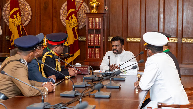 Anura Kumara Dissanayake’s first discussion after being sworn in as the President of Sri Lanka