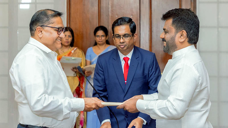 Vijitha Herath sworn in as minister - Sri Lanka