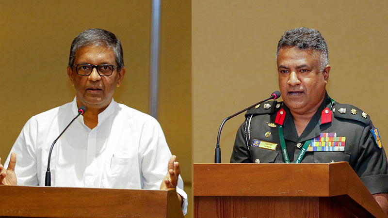 Senior Professor Ajith De Alwis and Colonel Nalin Herath