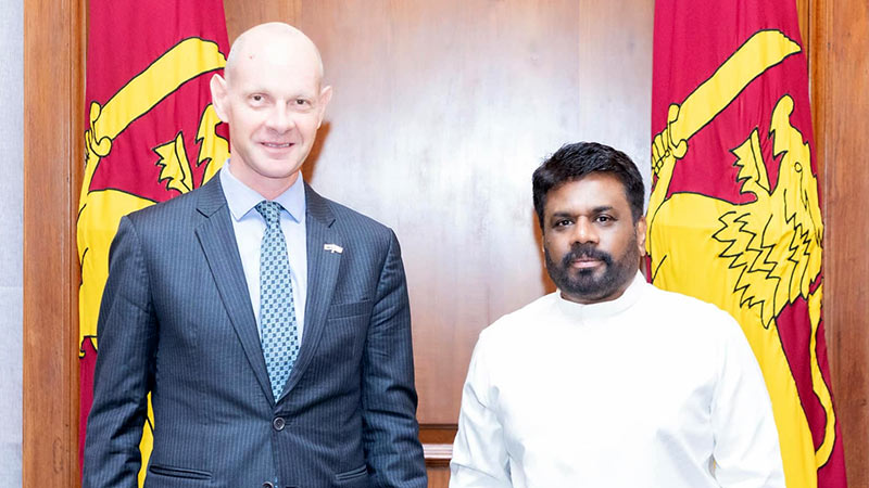 Australian High Commissioner Paul Stephens with Sri Lankan President Anura Kumara Dissanayake