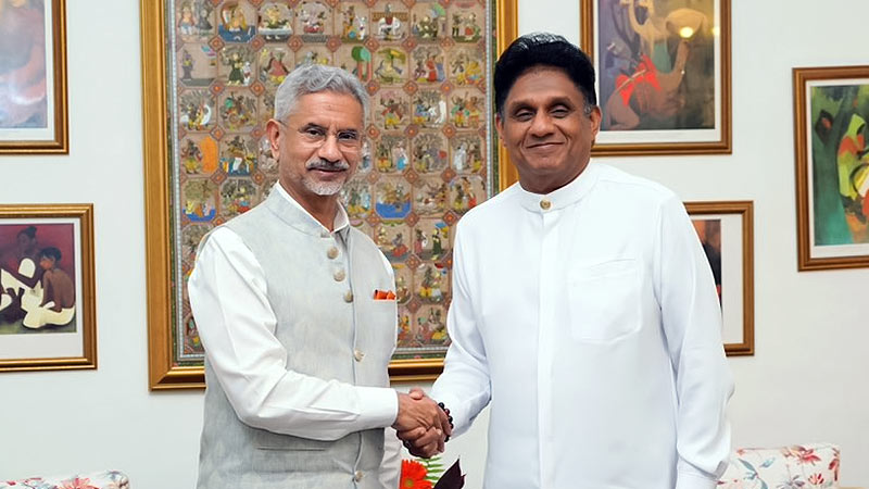 Indian Foreign Minister Dr. S. Jaishankar with Sajith Premadasa