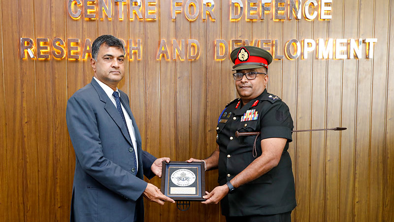 Sri Lanka's Defence Secretary Sampath Thuyacontha visits centre for Defence research and development