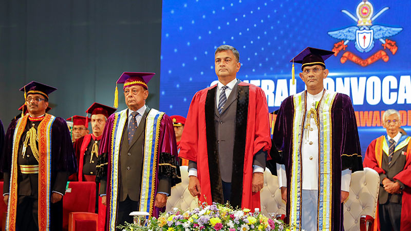 Sri Lanka’s Defence Secretary, Sampath Thuyacontha, at the KDU Convocation