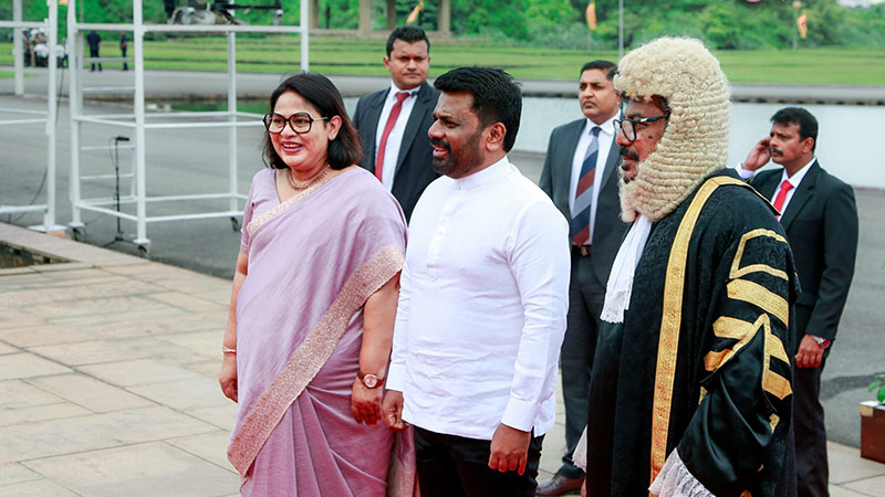 Sri Lankan President Anura Kumara Dissanayake in Parliament of Sri Lanka