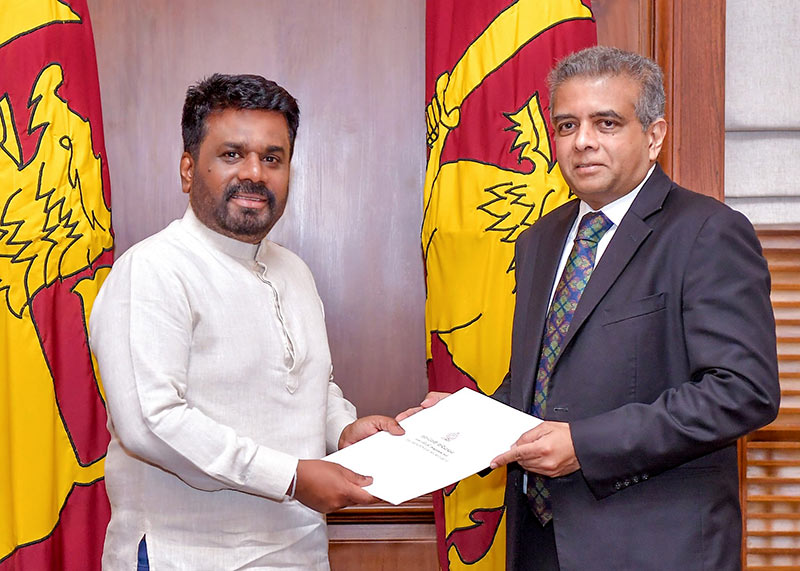 Sri Lankan President Anura Kumara Dissanayake with Dr. Hans Wijayasuriya