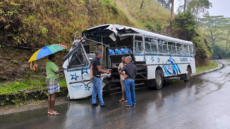 Bus accident in Watawala, Sri Lanka