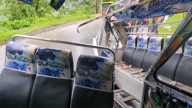 Bus accident in Watawala, Sri Lanka