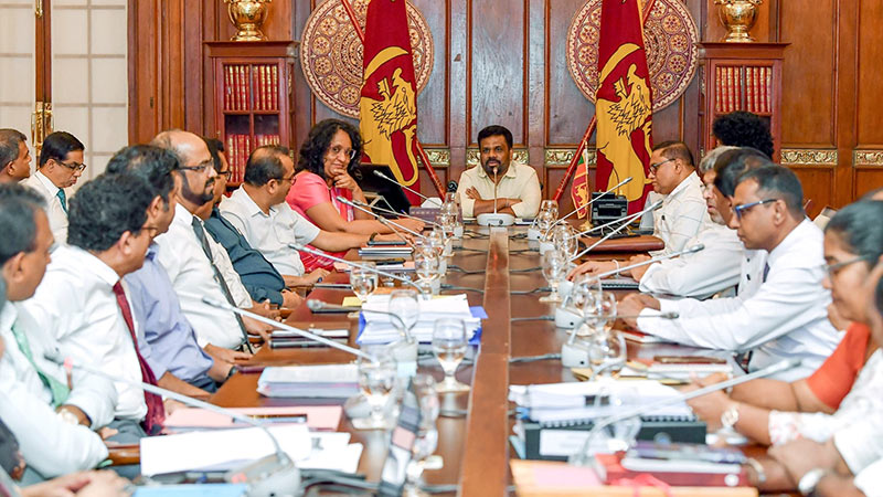 Sri Lankan President Anura Kumara Dissanayake at a meeting