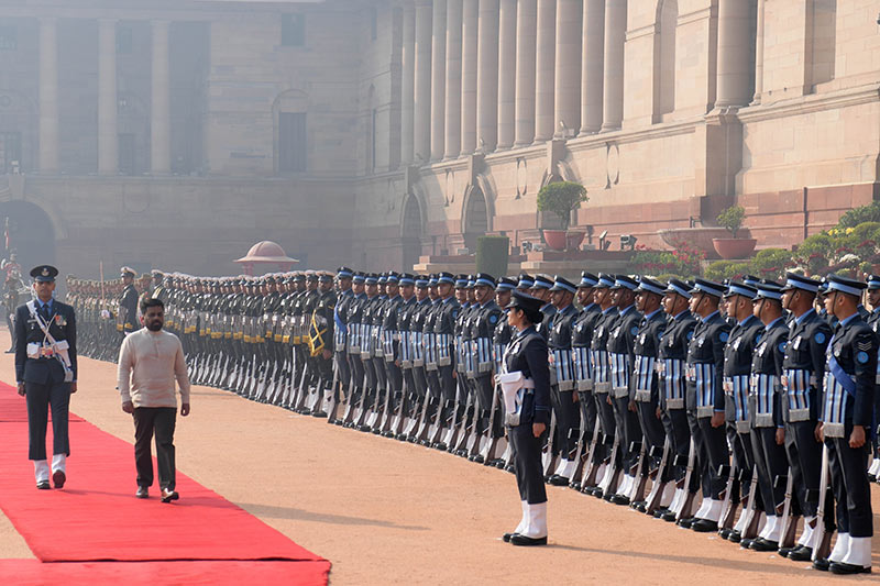 Sri Lankan President Anura Kumara Dissanayake during his first official visit to India