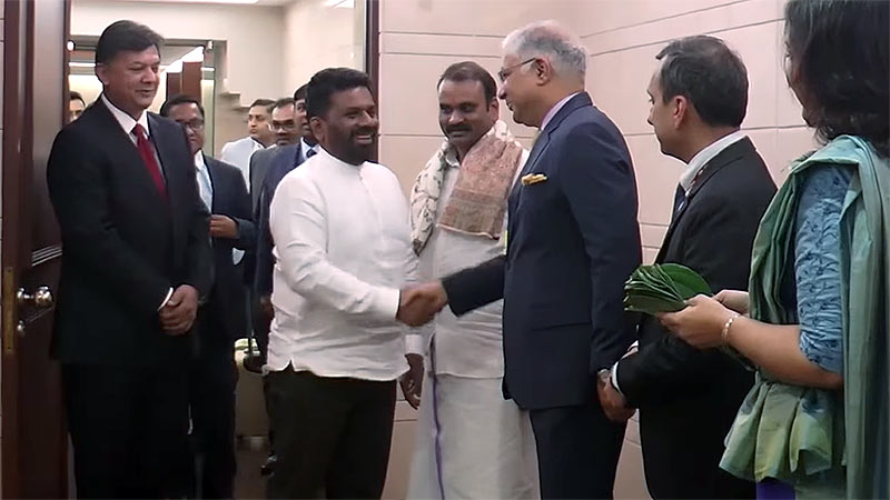 Sri Lanka President Anura Kumara Dissanayake receives a grand welcome in India