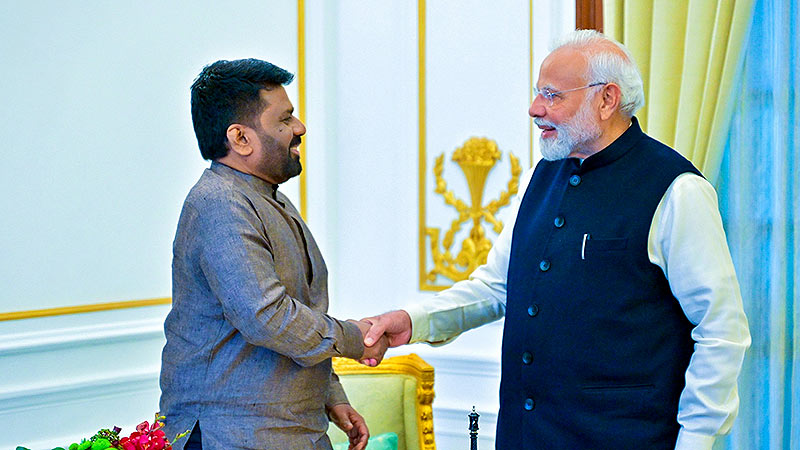 Sri Lankan President Anura Kumara Dissanayake meets Indian Prime Minister Narendra Modi