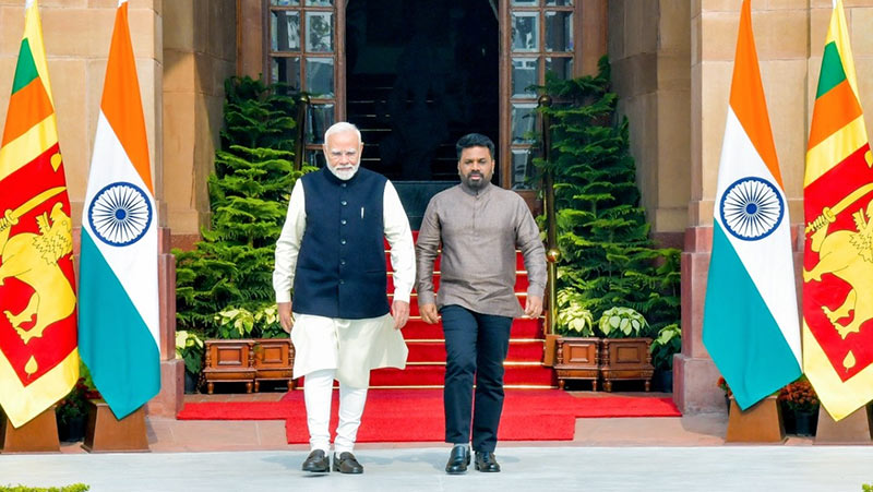 Sri Lankan President Anura Kumara Dissanayake meets Indian Prime Minister Narendra Modi