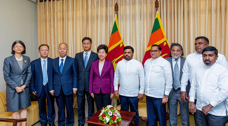 Sri Lanka President Anura Kumara Dissanayake meets Chinese Vice Chairperson Qin Boyong