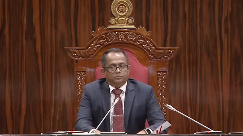 Jagath Wickramaratne - Speaker of Parliament of Sri Lanka