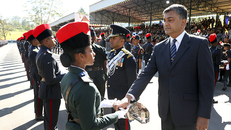 Passing Out Parade (POP) of the Sri Lanka Military Academy (SLMA) held on December 21, 2024, in Diyatalawa