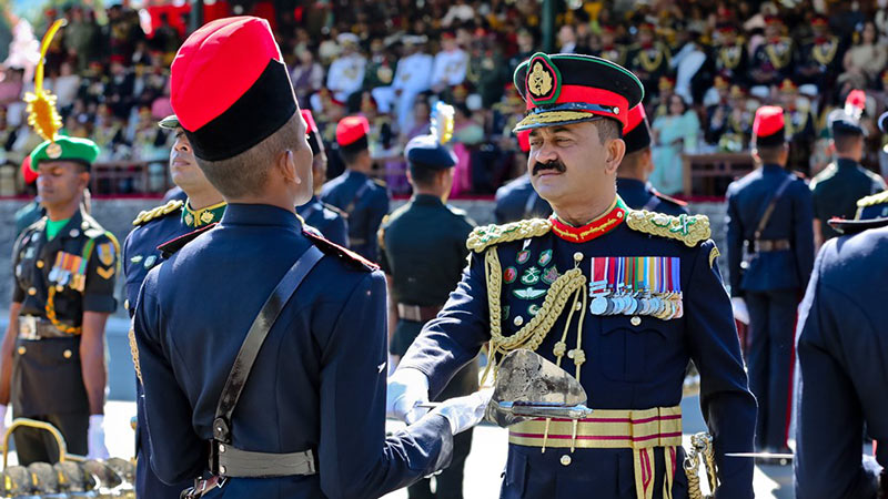 Passing Out Parade (POP) of the Sri Lanka Military Academy (SLMA) held on December 21, 2024, in Diyatalawa