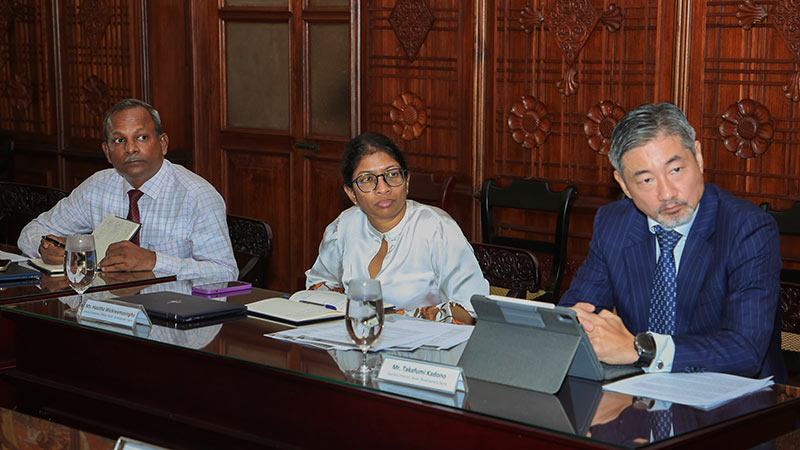 Sri Lanka Prime Minister Harini Amarasuriya meeting ADB Sri Lanka Country Director Takafumi Kadono