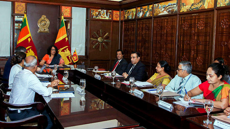 Sri Lanka Prime Minister Harini Amarasuriya meeting ADB Sri Lanka Country Director Takafumi Kadono