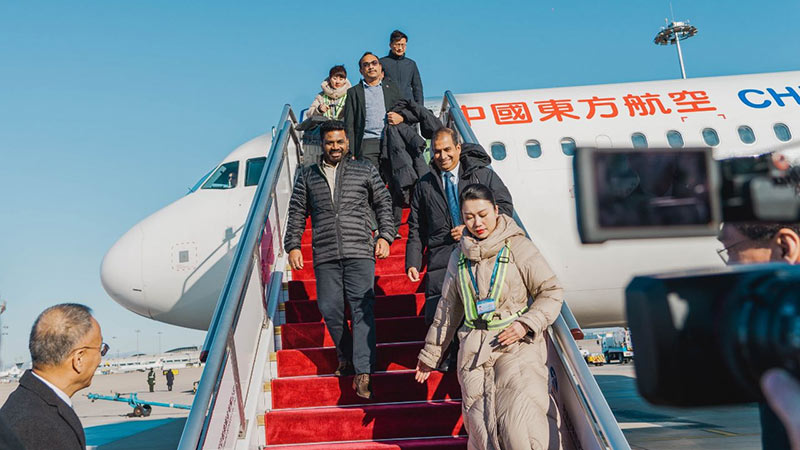 Sri Lankan President Anura Kumara Dissanayake arrived in China