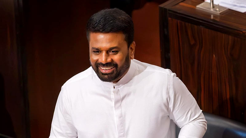 Sri Lankan President Anura Kumara Dissanayake speaking in Parliament