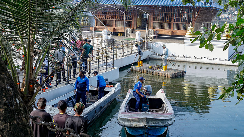 Tri-Forces and CSD lead Beira Lake clean-up under 'Clean Sri Lanka' initiative