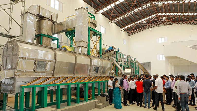 The Elephant Pass Salt Factory in Sri Lanka