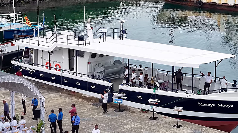 Sri Lanka launches largest locally manufactured fishing vessel for Somalia